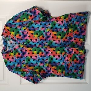 GRH4-  (PICK 2 SCRUB TOPS FOR $12) Handmade Animal Print Scrubs Top 2X